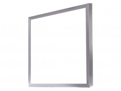 Stříbrný LED panel s rámečkem 600x600mm 45W denní bílá 6000lm