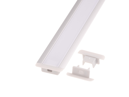 Koncovka profilu V5 šedá hranatá