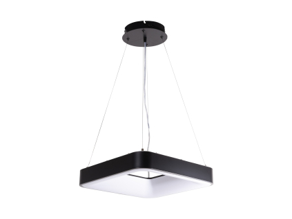 LED svítidlo ZULU hranaté černé závěsné