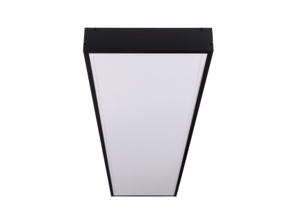 Rám LED panelu 30x120cm 65mm pro přisazení černý