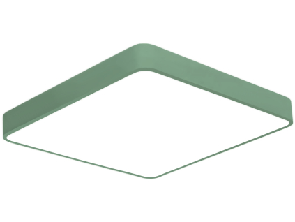 Zelený designový LED panel 500x500mm 36W teplá bílá