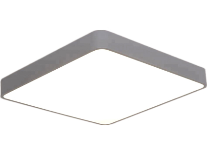 Šedý designový LED panel 500x500mm 36W denní bílá