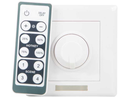 136 1 stmivac s dalkovym ovladacem m3 ir 12 24v 16a 192 384w