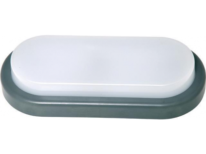 Šedé oválné LED svítidlo