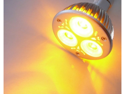 Barevná LED žárovka MR16, Žlutá 3,6W