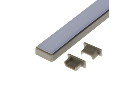 Koncovka profilu Mikro 2 bronzová