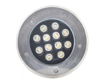 Pojezdové zemní LED svítidlo 12W teplá bílá 200mm