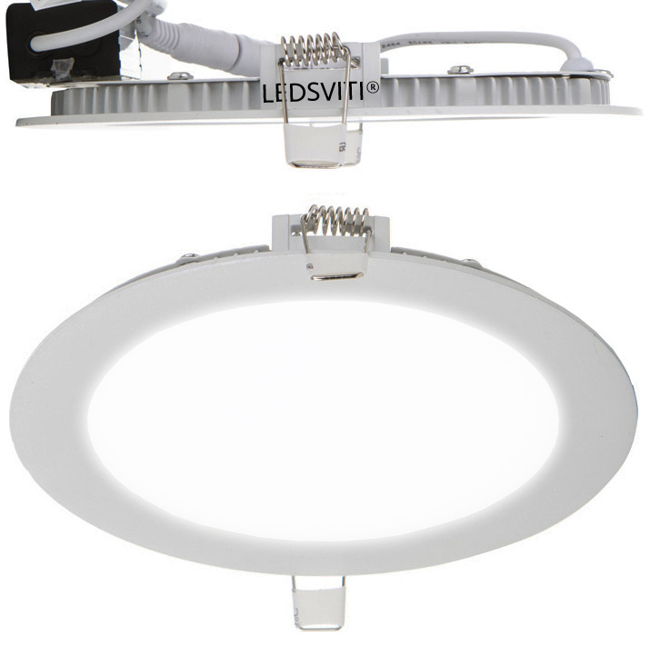 LEDSVITI Panelové svítidlo do sádrokartonu 166mm 12W teplá-bílá