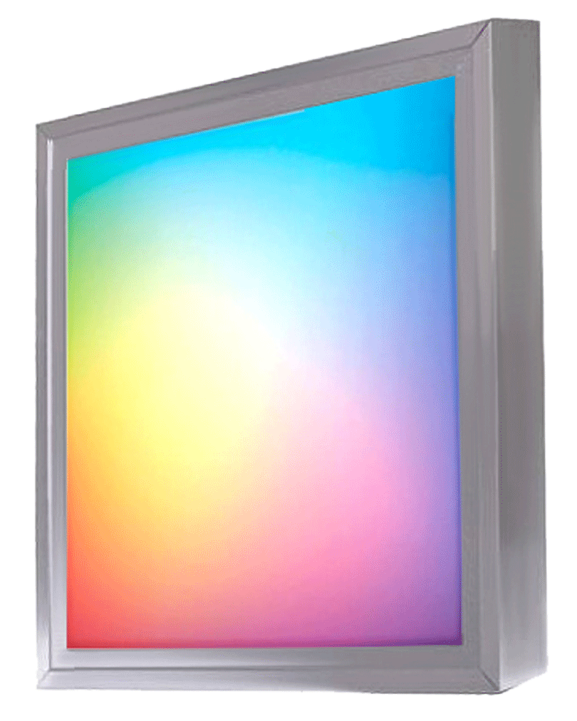 LEDSVITI TP-XPL-S3030-RGB-PR-RAM Stmívatelný stříbrný LED panel s rámečkem RGB 300x300 mm 13W + 1x rámeček