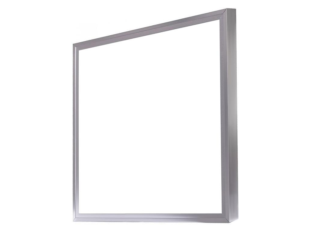 LEDSVITI OT936S600X600-C-35-RAM Stmívatelný stříbrný LED panel s rámečkem 600x600mm 36W teplá bílá + 1x rámeček + 1x stmívatelný zdroj