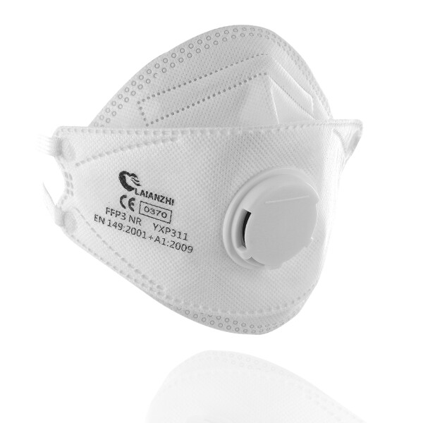 LEDSVITI Bílý Respirátor FFP3 s ventilem duck TP311 LAIANZHI
