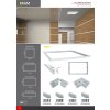 Hliníkový rámeček k panelu 600x1200 LED-G4-75