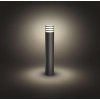 Hue Lucca stmívatelný venkovní sloupek LED E27 9,5W 2700K IP44, antracit Teplá bílá