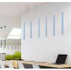 Modré LED závěsné thin svítidlo 5W 20cm 4000K