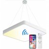 Závěsný bílý LED panel 400x400mm 24W smart CCT s ovladačem
