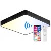 Černý LED panel 500x500mm 36W smart CCT s ovladačem