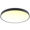 Černý stropní LED panel 400mm 24W teplá bílá s čidlem