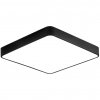 Černý stropní LED panel 400x400mm 24W denní bílá s čidlem