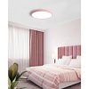 Růžový stropní LED panel 400mm 24W denní bílá s čidlem