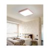 Růžový stropní LED panel 400x400mm 24W denní bílá s čidlem