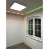 Šedý stropní LED panel 400x400mm 24W denní bílá s čidlem