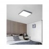 Šedý stropní LED panel 400x400mm 24W denní bílá s čidlem