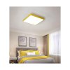 Žlutý stropní LED panel 400x400mm 24W denní bílá s čidlem