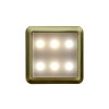 DEKORA 4 dekorativní LED svítidlo 12V 0,5W zlatá teplá bílá