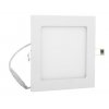 Bílý hranatý vestavný LED panel 166x166mm