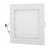 Bílý hranatý vestavný LED panel 166x166mm