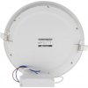 Stmívatelný bílý kruhový vestavný LED panel 225mm 18W denní bílá