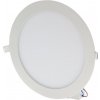 Stmívatelný bílý kruhový vestavný LED panel 225mm 18W denní bílá