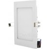 bílý vestavný LED panel 166x166mm