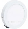 Stmívatelný bílý přisazený LED panel 175mm 12W teplá bílá
