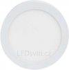 Stmívatelný bílý přisazený LED panel 175mm 12W teplá bílá