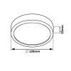 PL18 LED panel přisazený kulatý 220mm