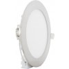 Stmívatelný chromový kruhový vestavný LED panel 175mm 12W denní bílá