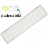 Stmívatelný stříbrný LED panel s rámečkem 300x1200mm 48W studená bílá