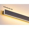Černé LED moderní nástěnné svítidlo strip Z 60cm/8cm