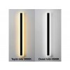 Černé LED moderní nástěnné svítidlo strip P 100cm/8cm
