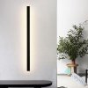 Černé LED moderní nástěnné svítidlo strip Z 150cm/8cm