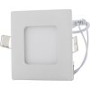 Stmívatelný bílý vestavný LED panel 90x90mm 3W denní bílá