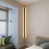 Černé LED moderní nástěnné svítidlo strip Z 200cm/8cm IP65