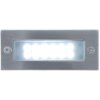 Vestavné venkovní LED osvětlení do zdi 1W 45x110mm Index studená bílá