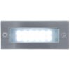 Vestavné venkovní LED osvětlení do zdi 1W 45x110mm Index studená bílá
