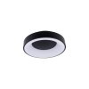 LED svítidlo ZULU kulaté černé stropní