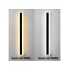 SMART Černé LED moderní nástěnné svítidlo strip 30W P 100cm/8cm IP20 CCT