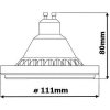 LED žárovka GU10 AR111 X45/100 15W denní bílá