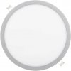 Stmívatelný stříbrný kruhový vestavný LED panel 600mm 48W denní bílá