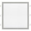 stříbrný vestavný LED panel 600x600mm